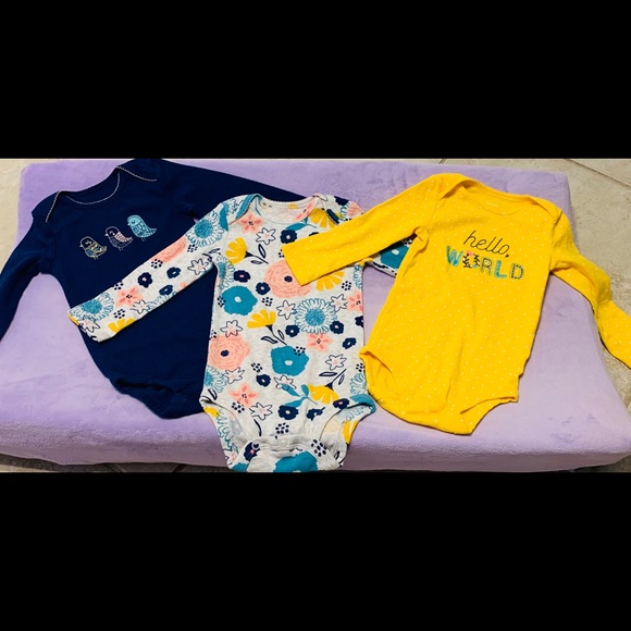 carter's hello world onesie